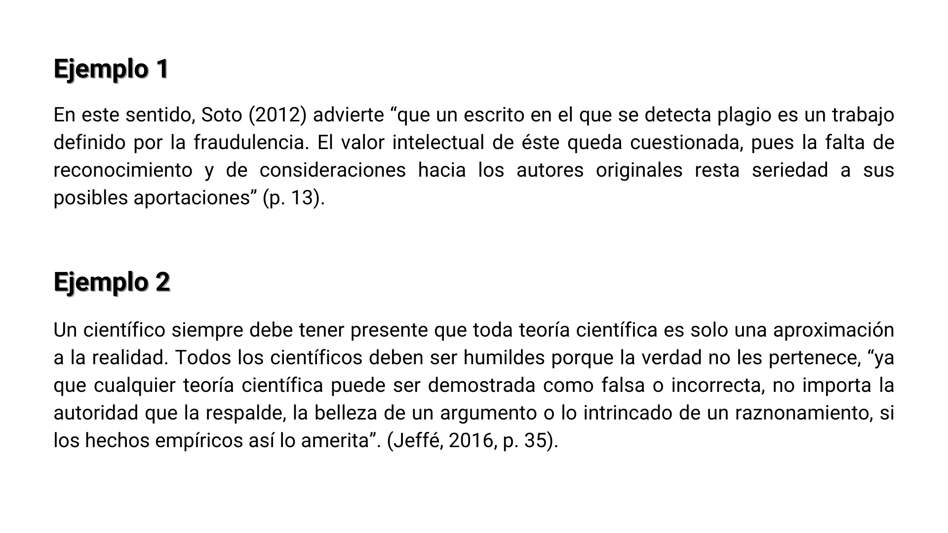 Citas cortas